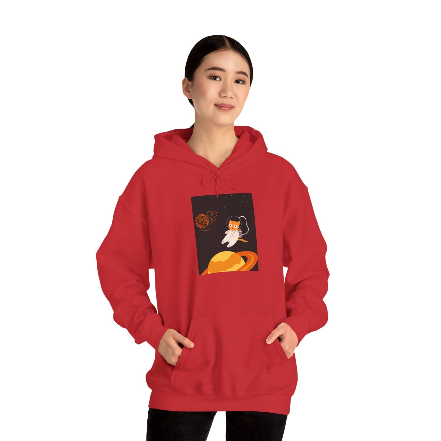 Lost in the Galaxy Hoodie – Space Cat-Inspired Sweatshirt