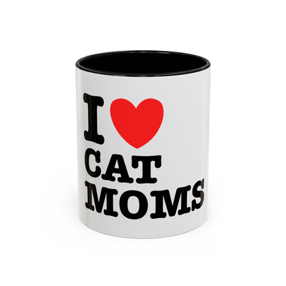 I Love Cat Moms Coffee Mug – 11oz Ceramic Mug