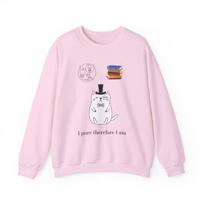 The Purrlosopher Sweatshirt – Cat Philosopher Crew Neck