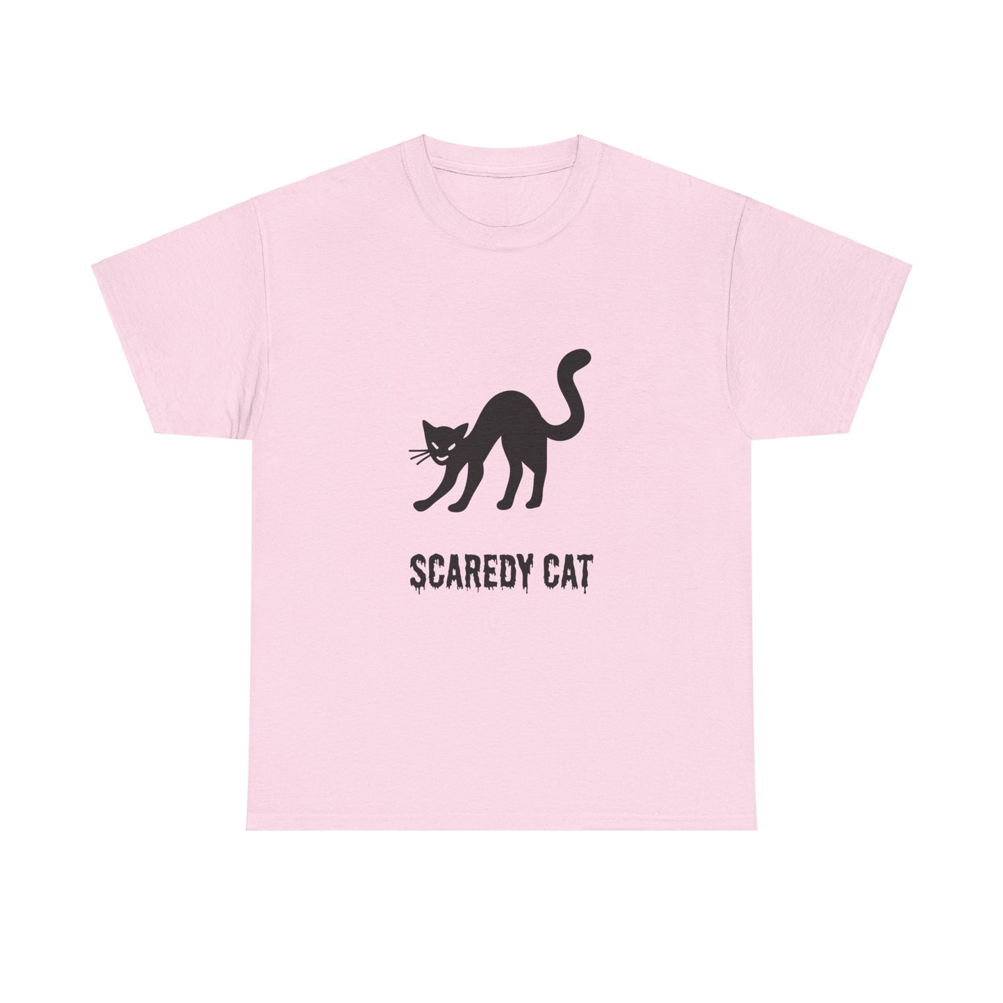 Scaredy Cat T-Shirt – Playful Cat Graphic Tee