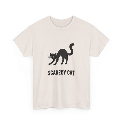 Scaredy Cat T-Shirt – Playful Cat Graphic Tee