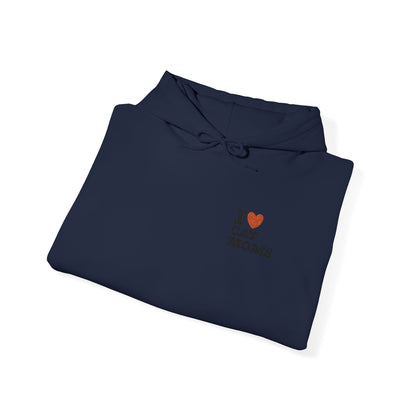 I Love Cat Moms Hoodie – Embroidered Text Pullover