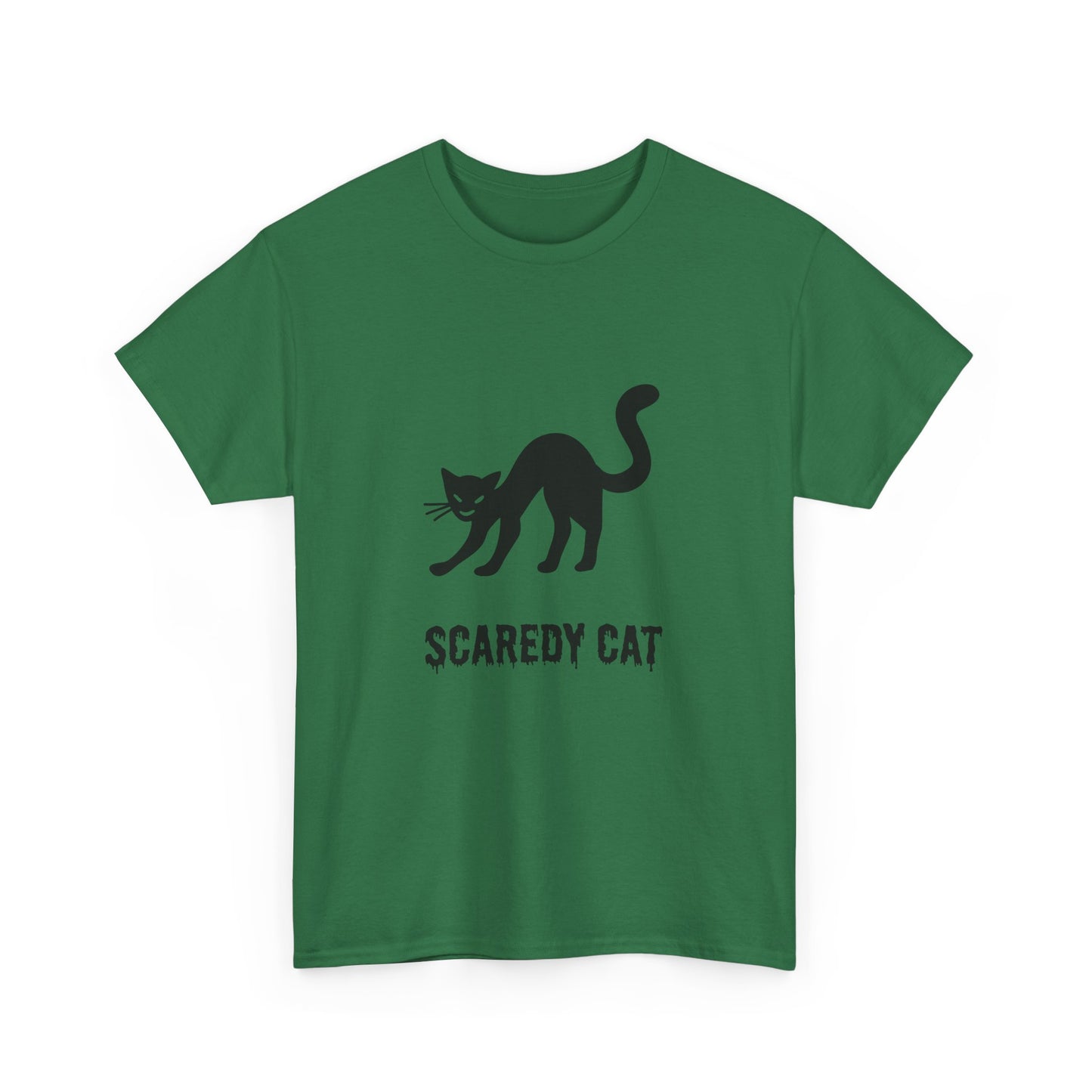 Scaredy Cat T-Shirt – Playful Cat Graphic Tee