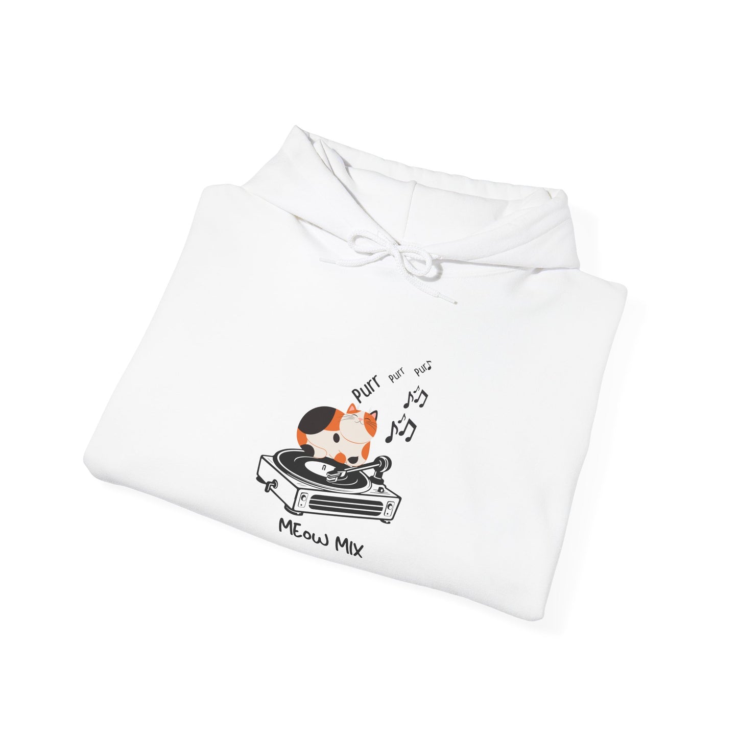 Meow Mix Hoodie – Cat and Music Lover Sweatshirt