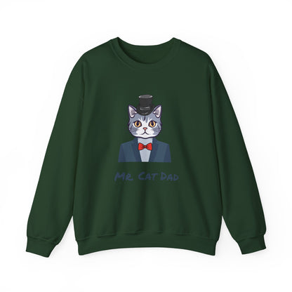Mr. Cat Dad Sweatshirt – Logo Crew Neck for Cat Lovers