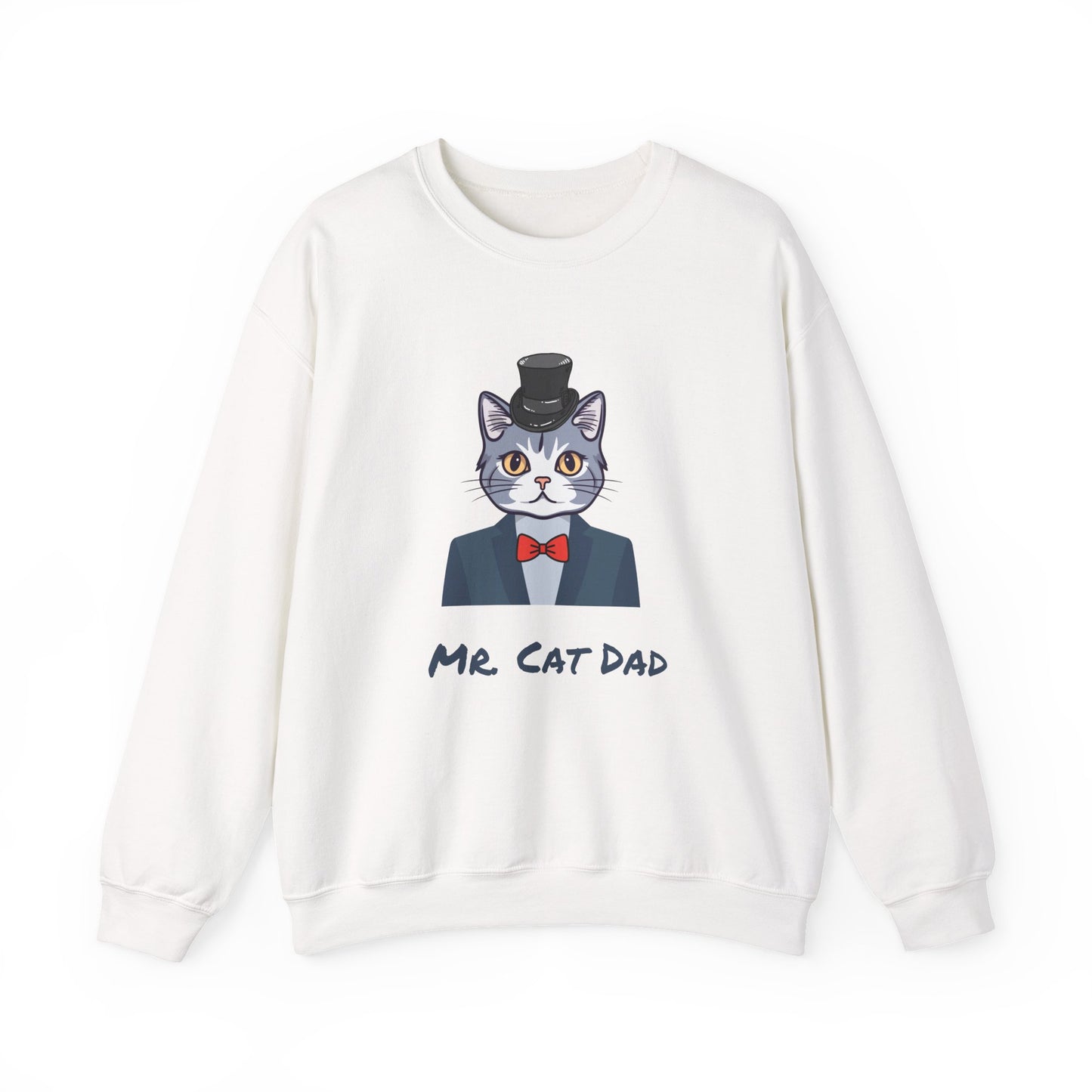 Mr. Cat Dad Sweatshirt – Logo Crew Neck for Cat Lovers