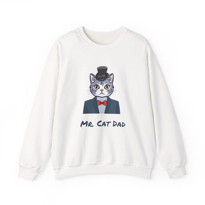 Mr. Cat Dad Sweatshirt – Logo Crew Neck for Cat Lovers