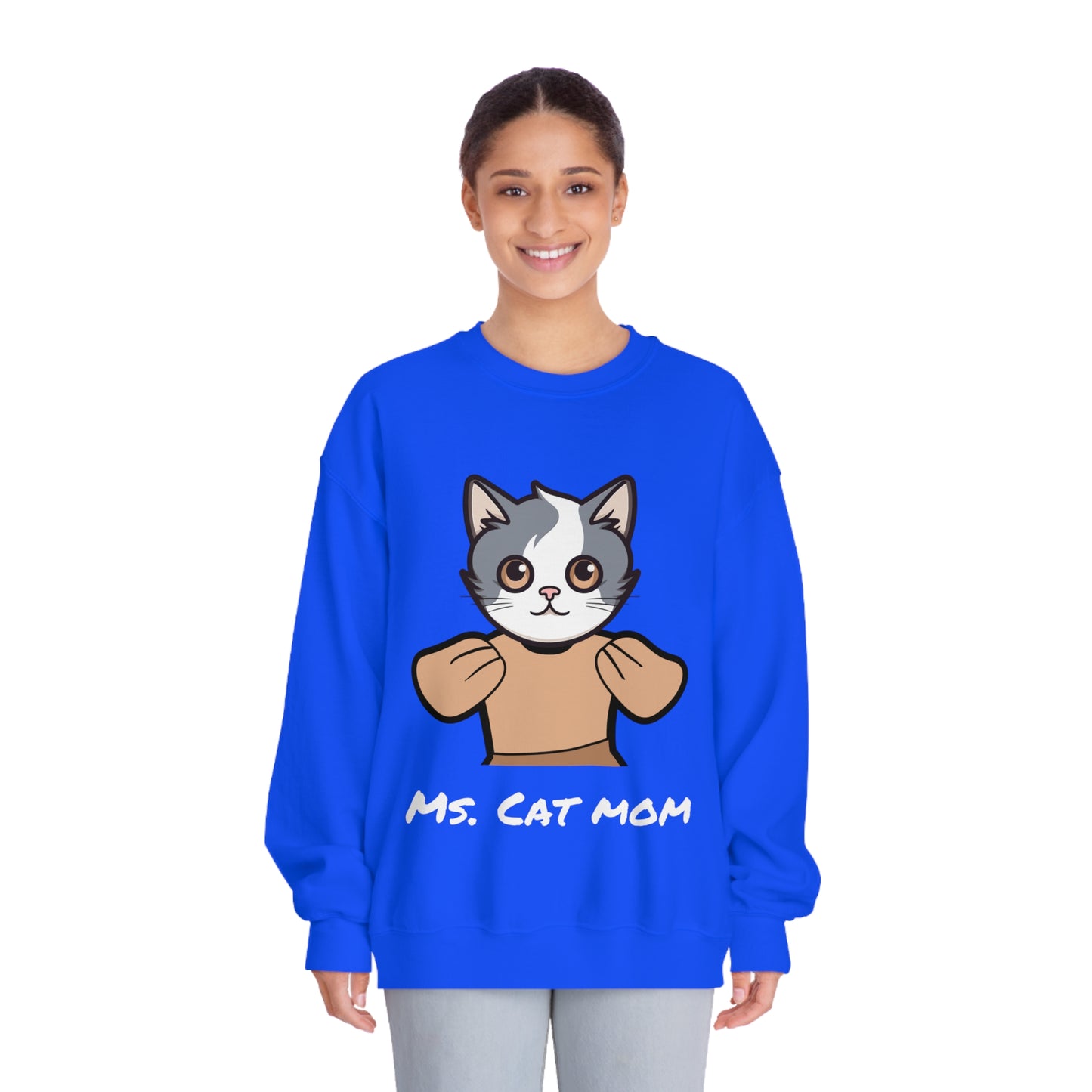 Ms. Cat Mom | Crew Neck Sweatshirt