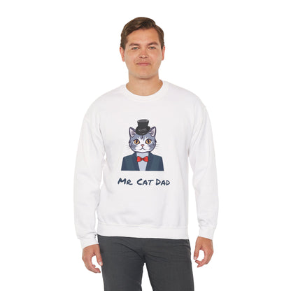 Mr. Cat Dad Sweatshirt – Logo Crew Neck for Cat Lovers