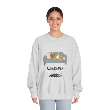 Weekend Warrior Sweatshirt – Lounging Cat Crew Neck