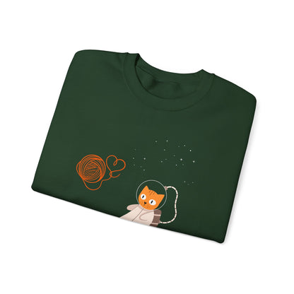 Lost in the Galaxy Sweatshirt – Cat in Space Crew Neck