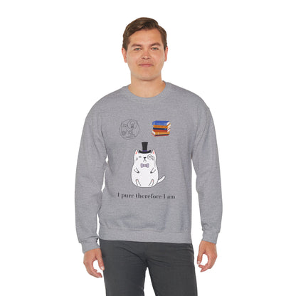 The Purrlosopher Sweatshirt – Cat Philosopher Crew Neck