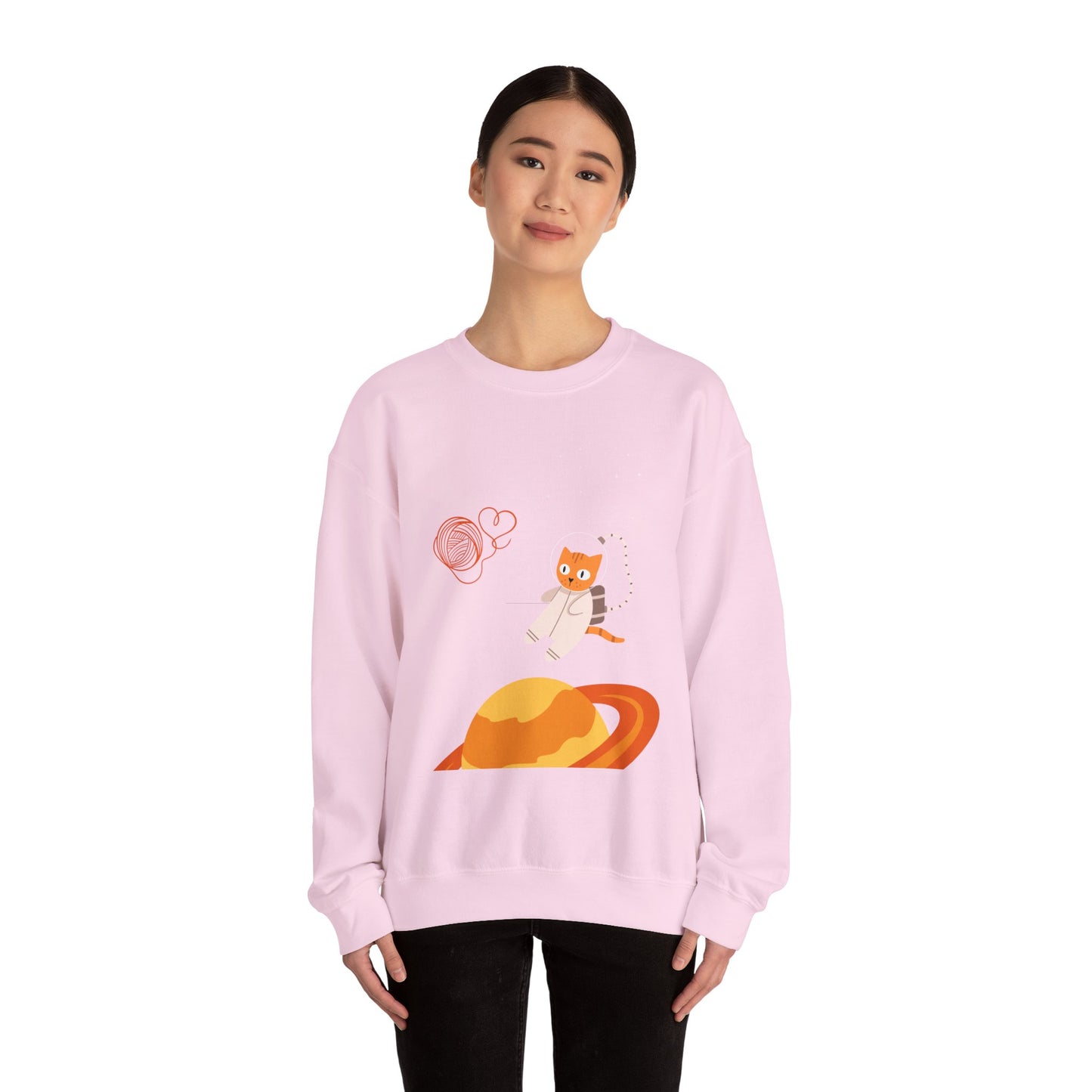 Lost in the Galaxy Sweatshirt – Cat in Space Crew Neck