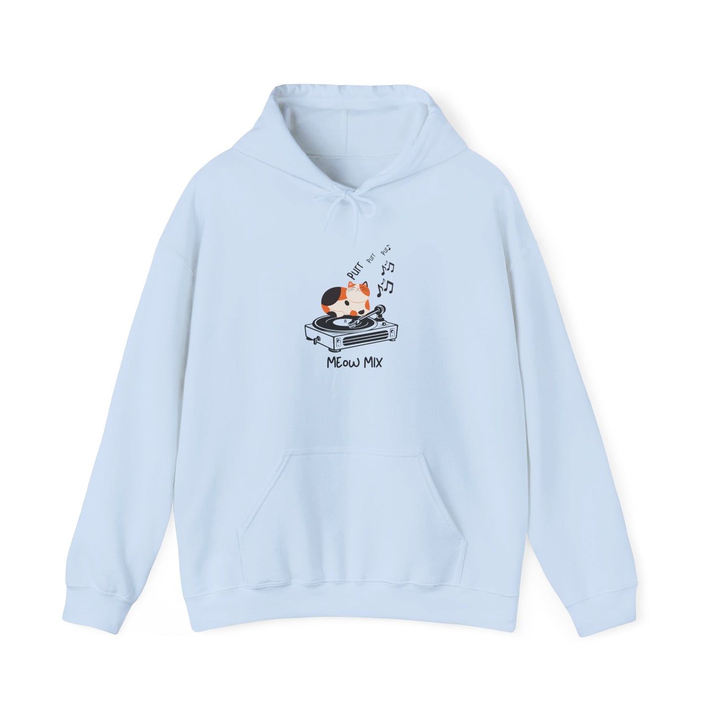 Meow Mix Hoodie – Cat and Music Lover Sweatshirt