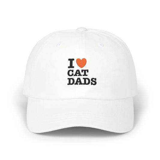 I Love Cat Dads Dad Cap – Embroidered Classic Baseball Hat