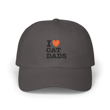 I Love Cat Dads Dad Cap – Embroidered Classic Baseball Hat