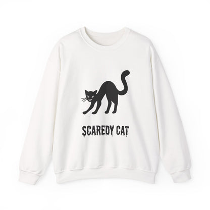 Scaredy Cat Sweatshirt – Arched Back Cat Crew Neck