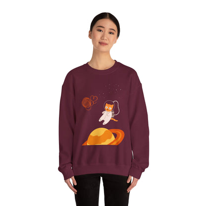 Lost in the Galaxy Sweatshirt – Cat in Space Crew Neck