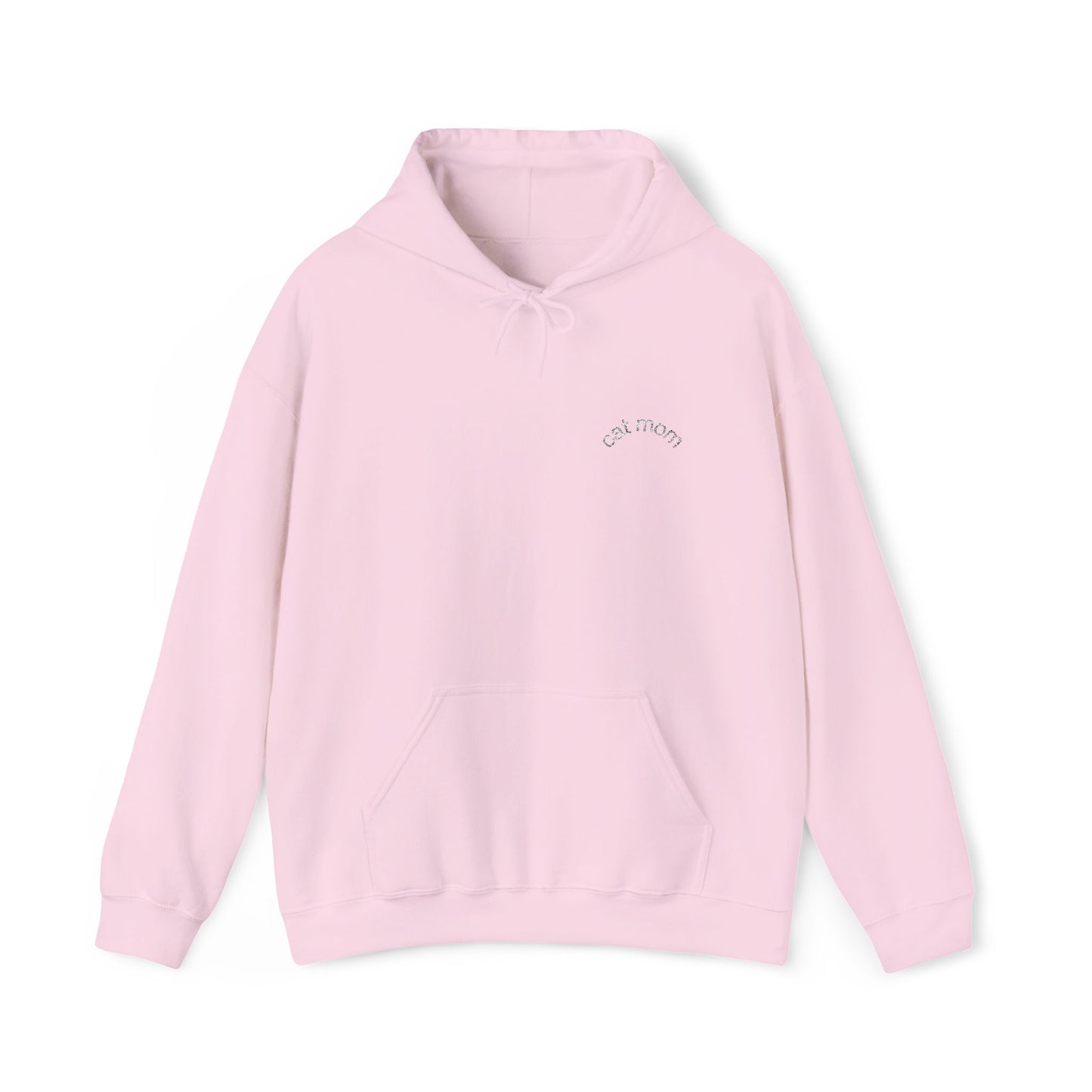 Cat Mom Hoodie – Embroidered Text Pullover