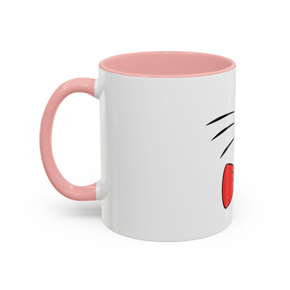 Whisker Sipper Cat Mug – Two-Tone Coffee Cup with Whisker Design