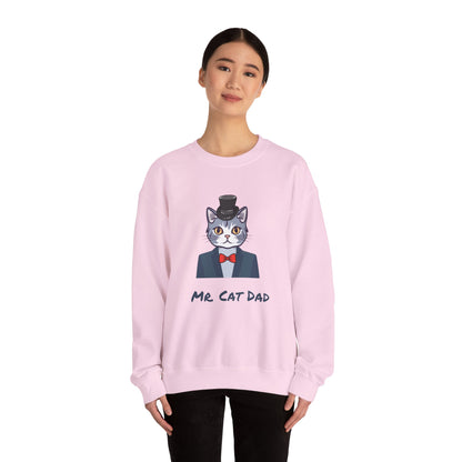 Mr. Cat Dad Sweatshirt – Logo Crew Neck for Cat Lovers