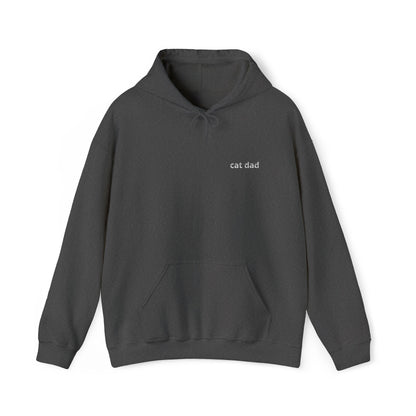 Cat Dad Hoodie – Embroidered Text Pullover