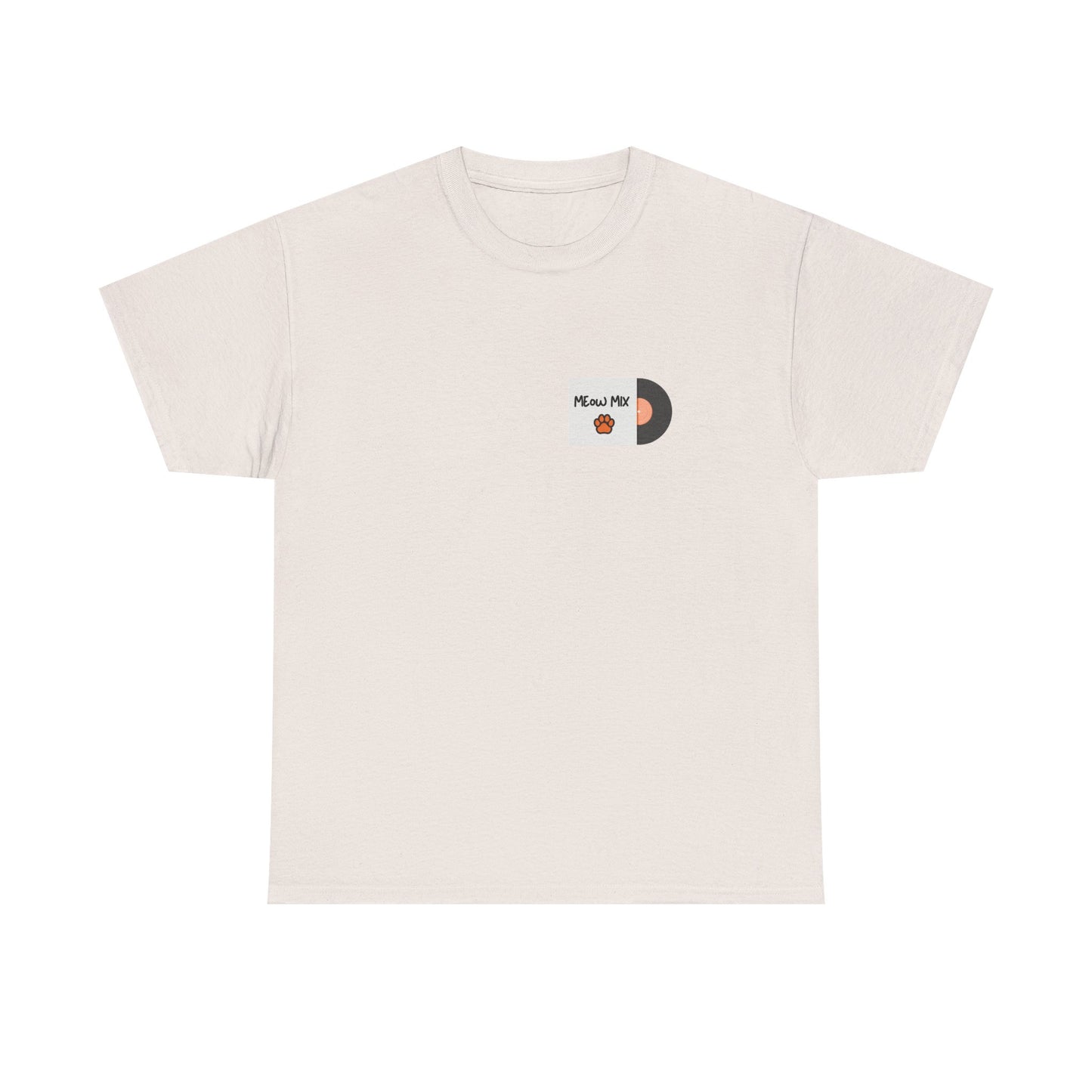 Meow Mix T-Shirt – Cat on Record Player Music Tee
