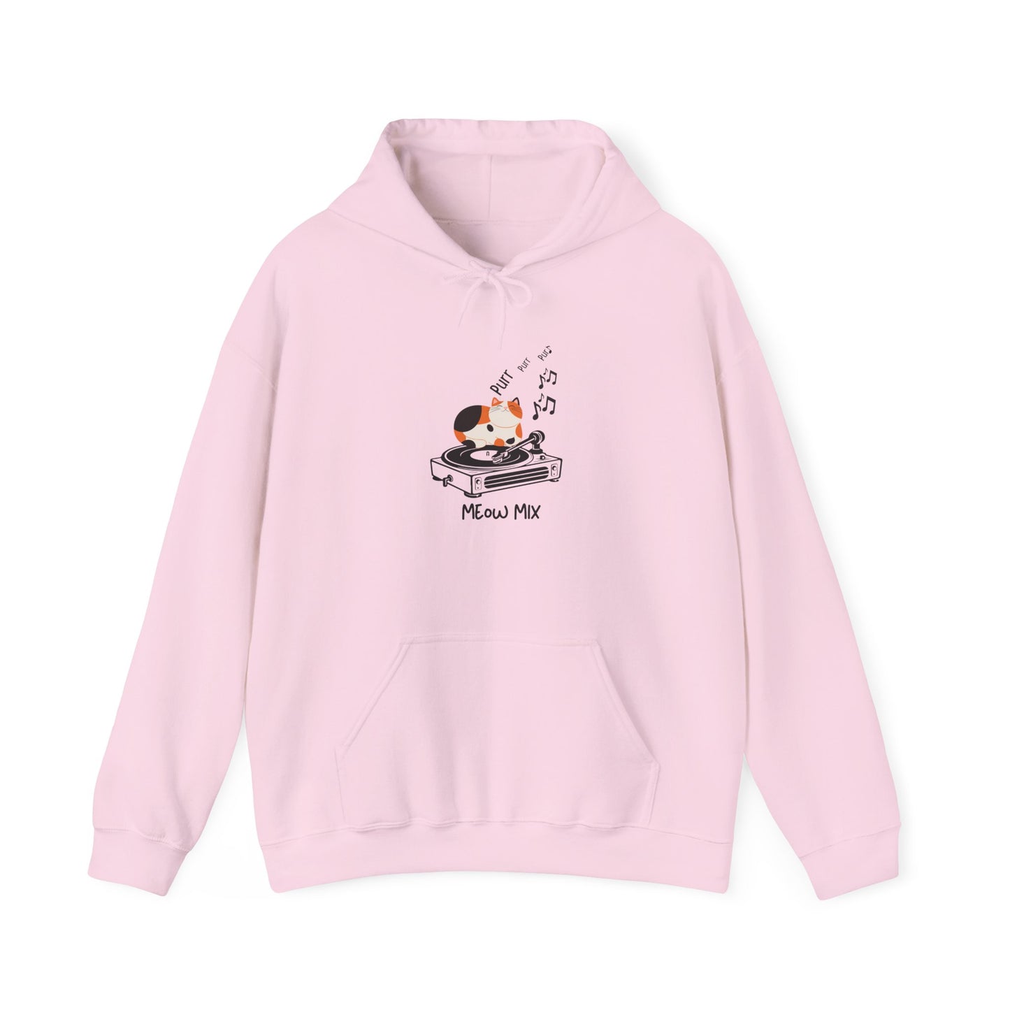 Meow Mix Hoodie – Cat and Music Lover Sweatshirt