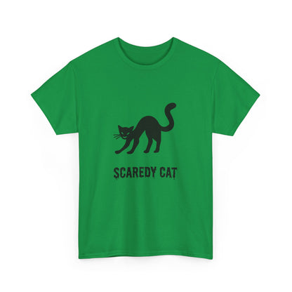 Scaredy Cat T-Shirt – Playful Cat Graphic Tee