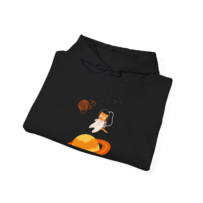 Lost in the Galaxy Hoodie – Space Cat-Inspired Sweatshirt