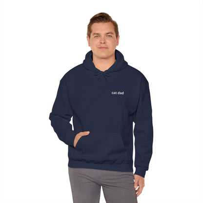 Cat Dad Hoodie – Embroidered Text Pullover