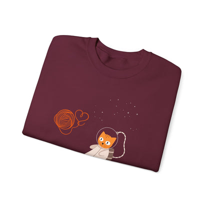 Lost in the Galaxy Sweatshirt – Cat in Space Crew Neck