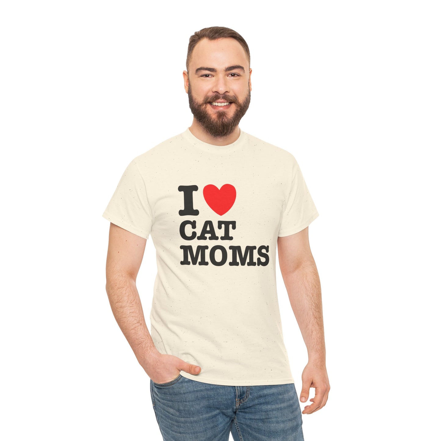 I Love Cat Moms T-Shirt – Bold Statement Tee