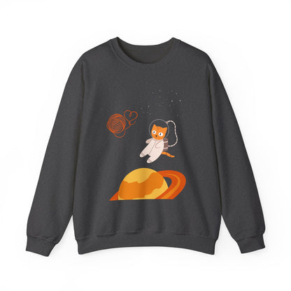 Lost in the Galaxy Sweatshirt – Cat in Space Crew Neck