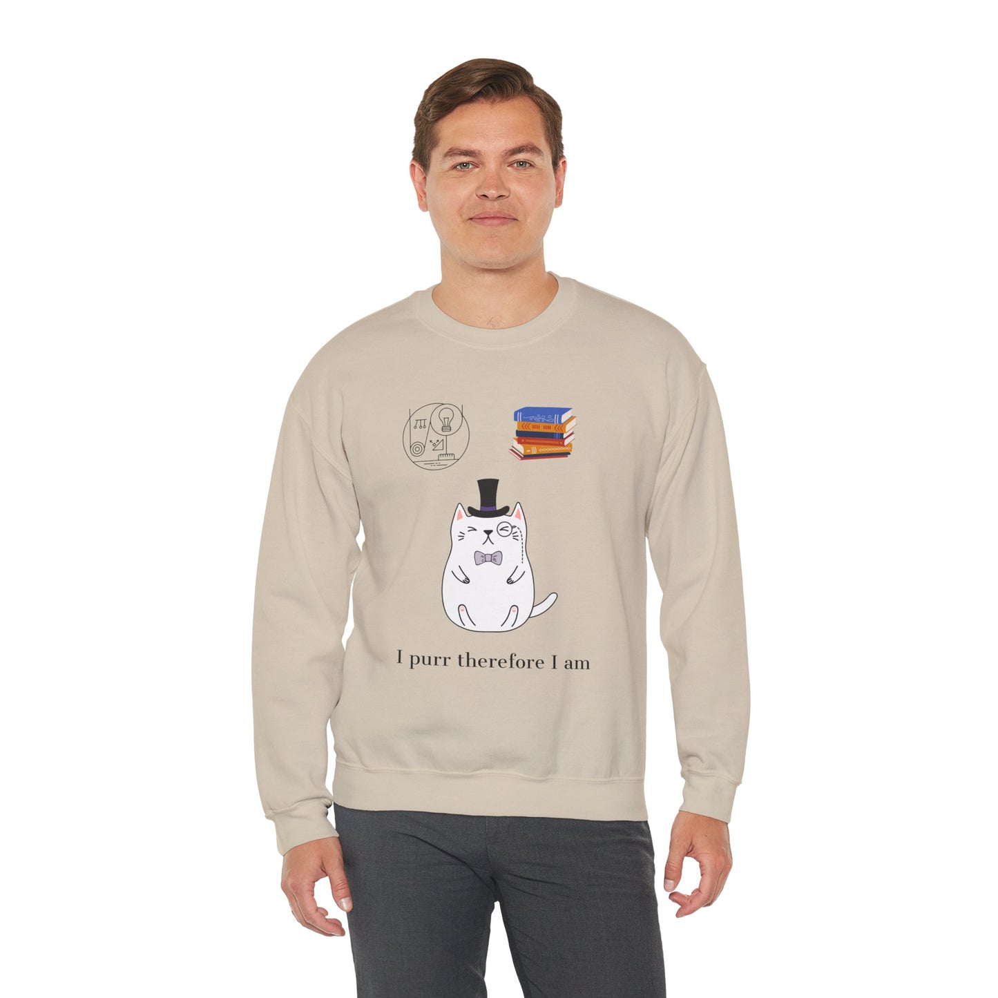 The Purrlosopher Sweatshirt – Cat Philosopher Crew Neck