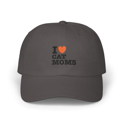 I Love Cat Moms Dad Cap – Embroidered Classic Baseball Hat