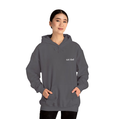 Cat Dad Hoodie – Embroidered Text Pullover