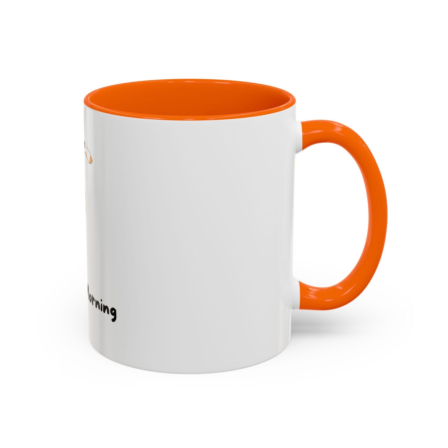 Purrfect Morning Cat Mug – Two-Tone Coffee Cup for Cat Lovers