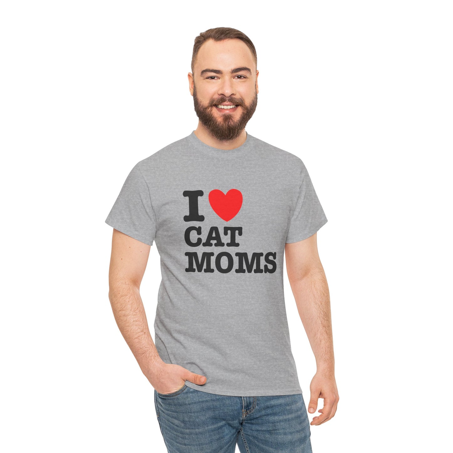I Love Cat Moms T-Shirt – Bold Statement Tee