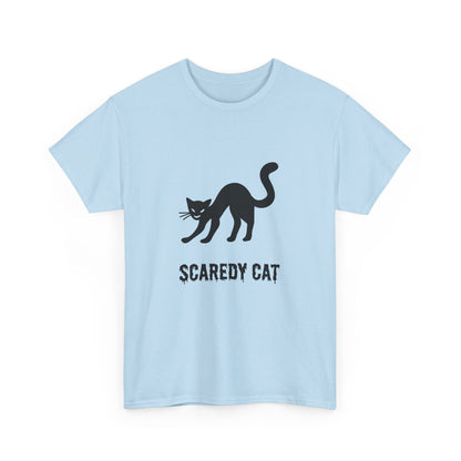 Scaredy Cat T-Shirt – Playful Cat Graphic Tee