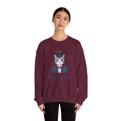 Mr. Cat Dad Sweatshirt – Logo Crew Neck for Cat Lovers