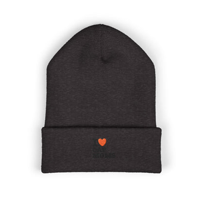 I Love Cat Moms Beanie – Embroidered Cuffed Knit Hat