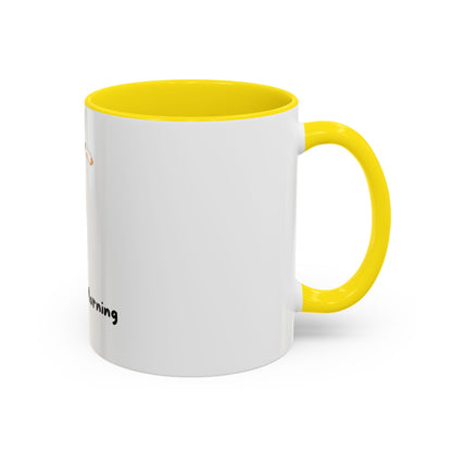 Purrfect Morning Cat Mug – Two-Tone Coffee Cup for Cat Lovers
