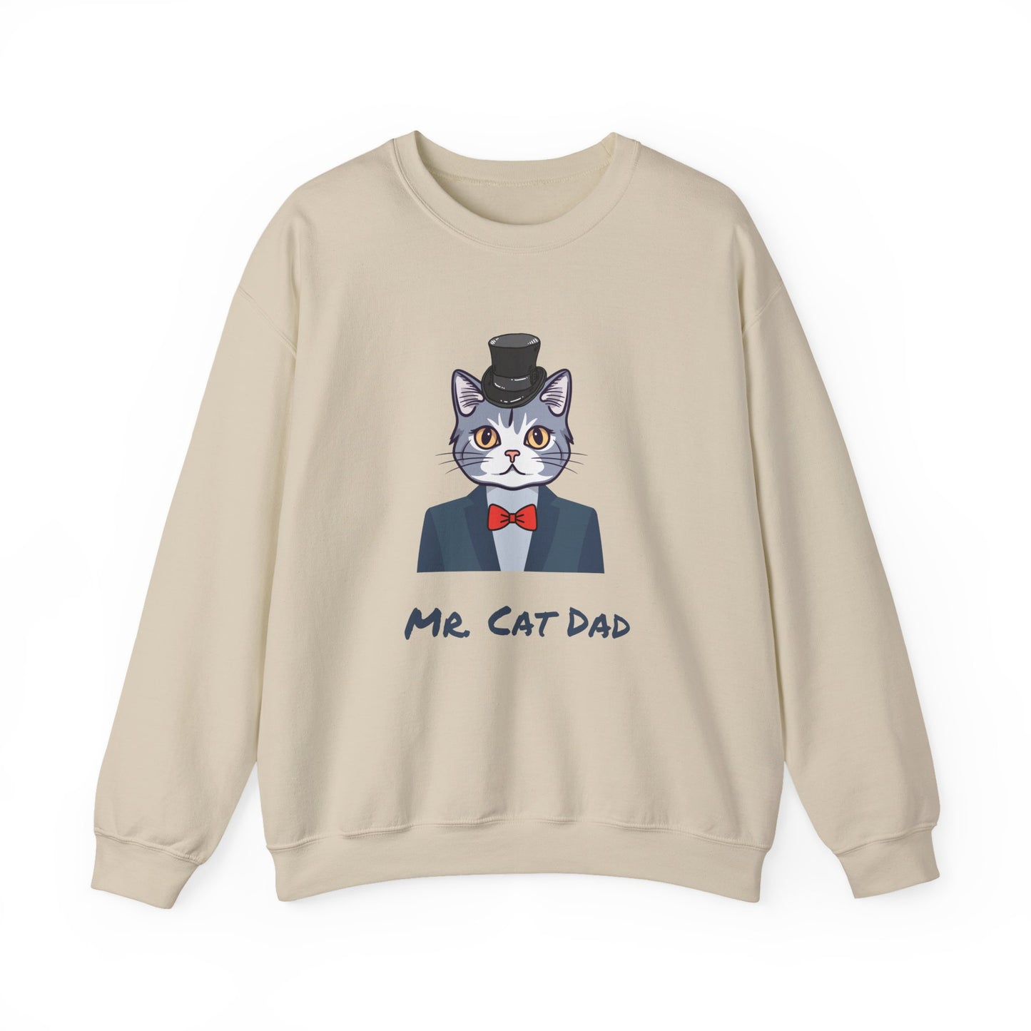 Mr. Cat Dad Sweatshirt – Logo Crew Neck for Cat Lovers