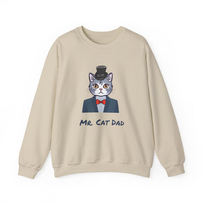 Mr. Cat Dad Sweatshirt – Logo Crew Neck for Cat Lovers