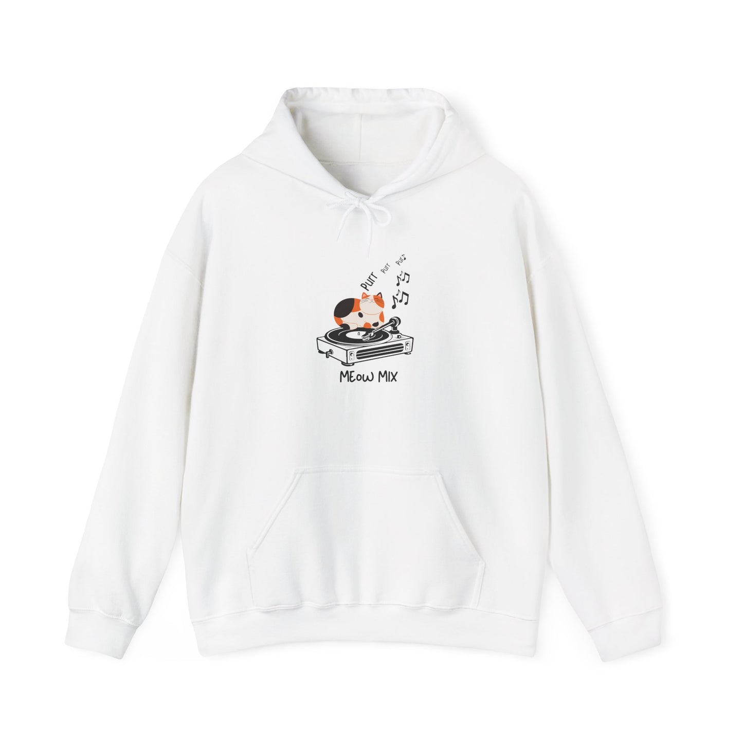 Meow Mix Hoodie – Cat and Music Lover Sweatshirt