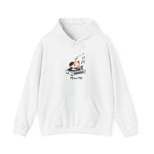 Meow Mix Hoodie – Cat and Music Lover Sweatshirt