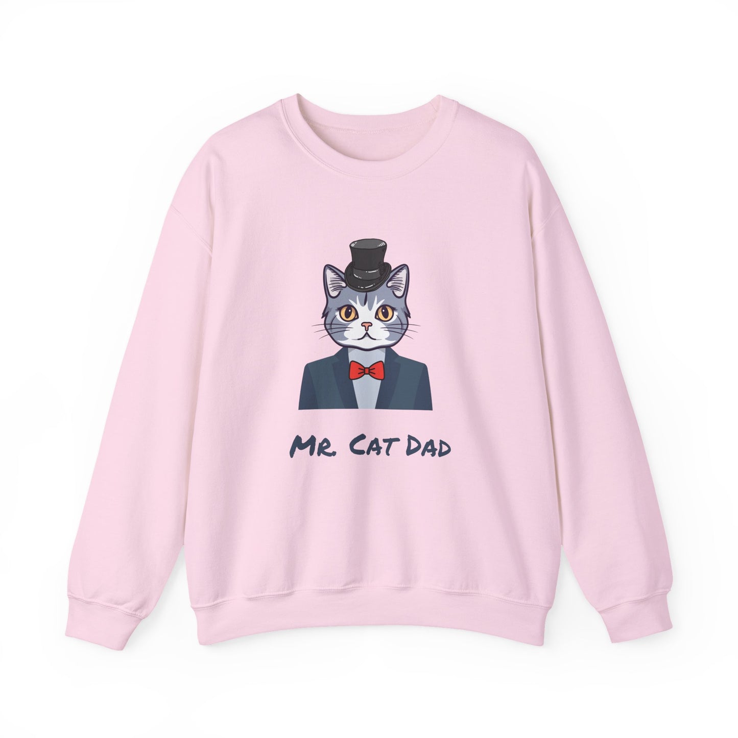 Mr. Cat Dad Sweatshirt – Logo Crew Neck for Cat Lovers