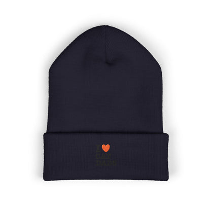 I Love Cat Dads Beanie – Embroidered Cuffed Knit Hat