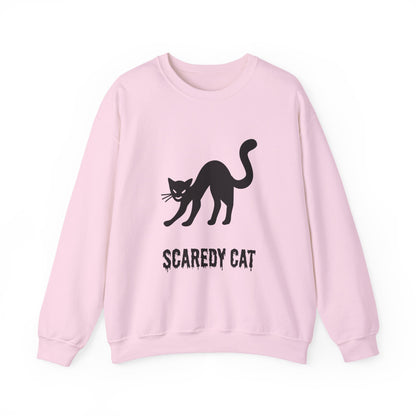Scaredy Cat Sweatshirt – Arched Back Cat Crew Neck